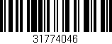 Código de barras (EAN, GTIN, SKU, ISBN): '31774046'