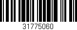 Código de barras (EAN, GTIN, SKU, ISBN): '31775060'