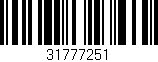 Código de barras (EAN, GTIN, SKU, ISBN): '31777251'