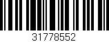 Código de barras (EAN, GTIN, SKU, ISBN): '31778552'