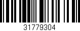 Código de barras (EAN, GTIN, SKU, ISBN): '31779304'