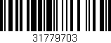Código de barras (EAN, GTIN, SKU, ISBN): '31779703'