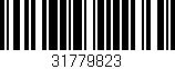Código de barras (EAN, GTIN, SKU, ISBN): '31779823'
