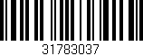Código de barras (EAN, GTIN, SKU, ISBN): '31783037'