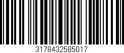Código de barras (EAN, GTIN, SKU, ISBN): '3178432585017'