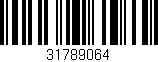 Código de barras (EAN, GTIN, SKU, ISBN): '31789064'