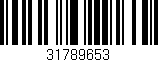 Código de barras (EAN, GTIN, SKU, ISBN): '31789653'