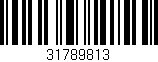 Código de barras (EAN, GTIN, SKU, ISBN): '31789813'