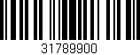 Código de barras (EAN, GTIN, SKU, ISBN): '31789900'