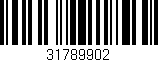 Código de barras (EAN, GTIN, SKU, ISBN): '31789902'
