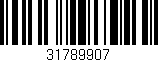 Código de barras (EAN, GTIN, SKU, ISBN): '31789907'