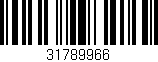 Código de barras (EAN, GTIN, SKU, ISBN): '31789966'