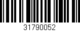 Código de barras (EAN, GTIN, SKU, ISBN): '31790052'