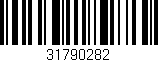 Código de barras (EAN, GTIN, SKU, ISBN): '31790282'