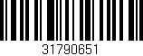 Código de barras (EAN, GTIN, SKU, ISBN): '31790651'