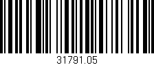 Código de barras (EAN, GTIN, SKU, ISBN): '31791.05'