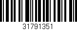Código de barras (EAN, GTIN, SKU, ISBN): '31791351'