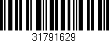 Código de barras (EAN, GTIN, SKU, ISBN): '31791629'