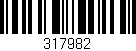Código de barras (EAN, GTIN, SKU, ISBN): '317982'