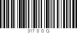 Código de barras (EAN, GTIN, SKU, ISBN): '317_0_0_G'
