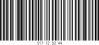 Código de barras (EAN, GTIN, SKU, ISBN): '317_12_33_44'