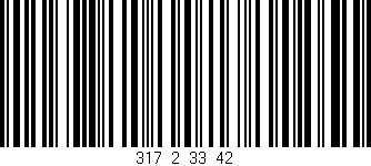 Código de barras (EAN, GTIN, SKU, ISBN): '317_2_33_42'