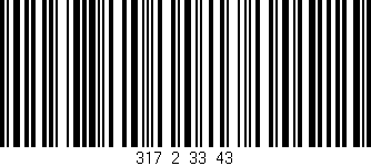 Código de barras (EAN, GTIN, SKU, ISBN): '317_2_33_43'
