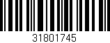 Código de barras (EAN, GTIN, SKU, ISBN): '31801745'