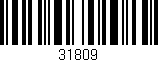 Código de barras (EAN, GTIN, SKU, ISBN): '31809'