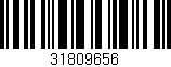 Código de barras (EAN, GTIN, SKU, ISBN): '31809656'