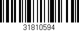 Código de barras (EAN, GTIN, SKU, ISBN): '31810594'