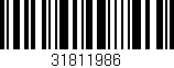 Código de barras (EAN, GTIN, SKU, ISBN): '31811986'