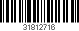 Código de barras (EAN, GTIN, SKU, ISBN): '31812716'