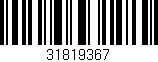 Código de barras (EAN, GTIN, SKU, ISBN): '31819367'