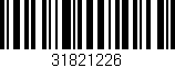 Código de barras (EAN, GTIN, SKU, ISBN): '31821226'