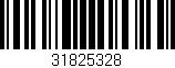 Código de barras (EAN, GTIN, SKU, ISBN): '31825328'