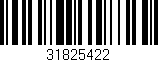 Código de barras (EAN, GTIN, SKU, ISBN): '31825422'