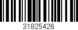Código de barras (EAN, GTIN, SKU, ISBN): '31825426'