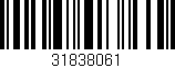 Código de barras (EAN, GTIN, SKU, ISBN): '31838061'