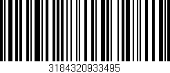 Código de barras (EAN, GTIN, SKU, ISBN): '3184320933495'
