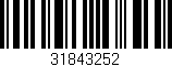 Código de barras (EAN, GTIN, SKU, ISBN): '31843252'