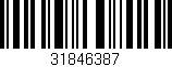 Código de barras (EAN, GTIN, SKU, ISBN): '31846387'