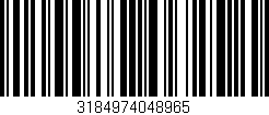 Código de barras (EAN, GTIN, SKU, ISBN): '3184974048965'