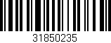 Código de barras (EAN, GTIN, SKU, ISBN): '31850235'