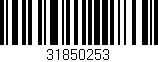 Código de barras (EAN, GTIN, SKU, ISBN): '31850253'