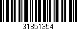 Código de barras (EAN, GTIN, SKU, ISBN): '31851354'
