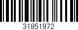 Código de barras (EAN, GTIN, SKU, ISBN): '31851972'
