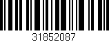 Código de barras (EAN, GTIN, SKU, ISBN): '31852087'