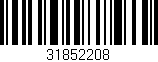 Código de barras (EAN, GTIN, SKU, ISBN): '31852208'