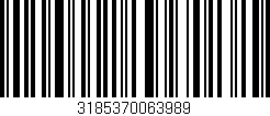 Código de barras (EAN, GTIN, SKU, ISBN): '3185370063989'